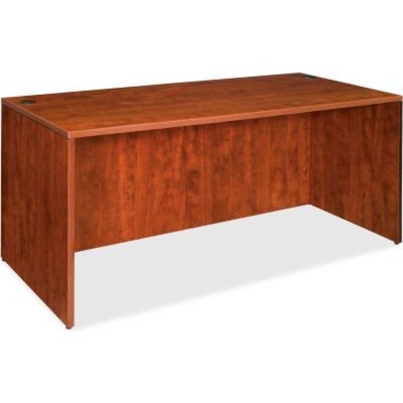 SP RICHARDS Lorell® Rectangular Desk Shell - 72"W x 36"D x 29-1/2"H - Cherry - Essentials Series LLR69407